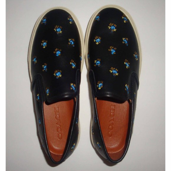 Coach Prarie Slip On Leather Sneakers - Picture 2 of 6